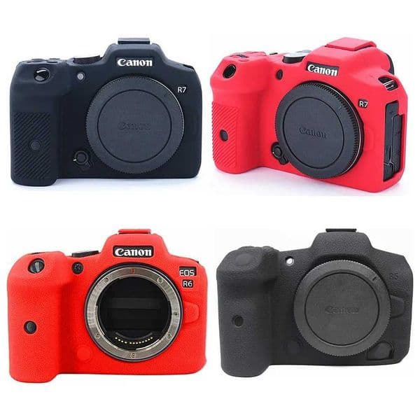 Soft Silicone Armor Skin Case Camera Bag Body Cover Protective For Canon EOS R100 R50 R6 Mark II R6II R10 R7 R5 RP R 60D 77D Z260522
