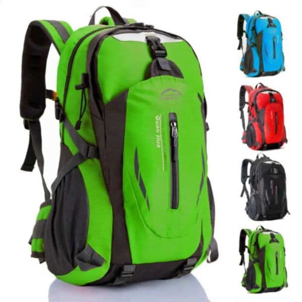 Large Waterproof Backpack 40L Bag Camping Hiking Walking Outdoor Travel Rucksack Durable Nylon H260522