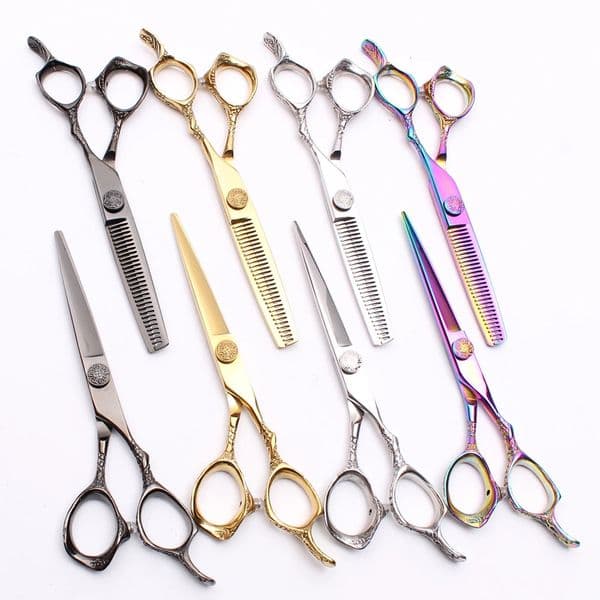 Hairdressing Scissors 55 Japan Stainless Hair Cutting Shears 1Pcs Thinning Scissors Professional Hair Scissors Kit C9001 260521