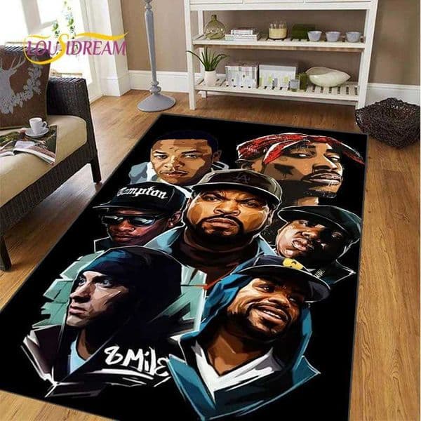 Hip-Hop Music Star Rectangle Carpet for Living Room Bedroom Rug Kitchen Kids Door Unslip Floor Mats gift photography props Rug X260522