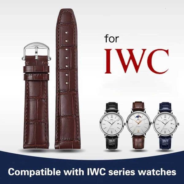 Genuine Leather Watch Strap for IWC ot Portuguese Portofino Cowhide Watch band Belt 20mm 22mm Bracelet for Strap J260522