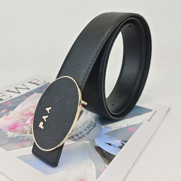 Boutique Business Style Belt With Fashionable Letters Paired With Luxurious Oval Buckle For Daily Leisure Simple And Multifunctional High Quality Belt Width 3.8cm...