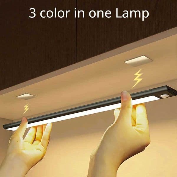 Motion Sensor Light Wireless LED Night Light USB Rechargeable Night Lamp Cabinet Wardrobe Lamp Under Backlight For Kitchen Led C260521