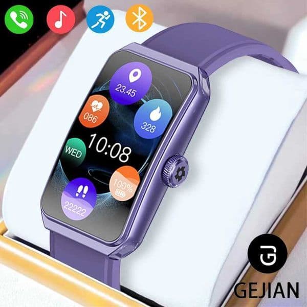 New GEJIAN Womens Smart Watch 147-inch TFT Touch Screen 170 320 HD Resolution Heart Rate Health Monitoring Couple WatchT260522