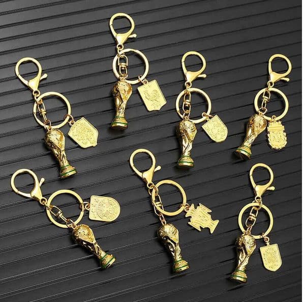 2026 World Cup Golden Trophy Keychain Football Match Peripheral Celebration Supplies