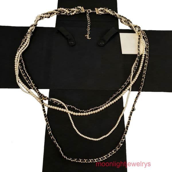 Designer Necklace channels necklace Austrian high-gloss ultra-fine millet pearl necklace for women cc necklace