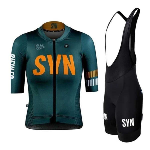 Summer Synful Pro Team Cycling Set Women Short Sleeve Jersey and Bib Shorts Pro Race Bicycle Clothing Suit 2024 Mountain Bike Z260522
