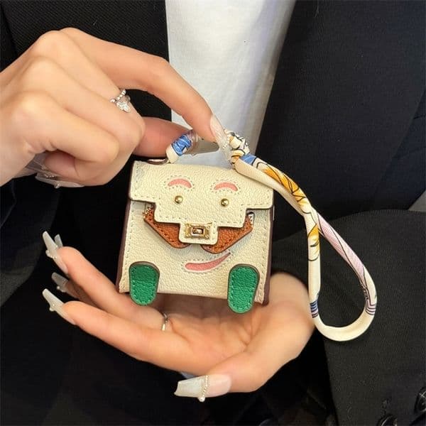 Mini Tiny PU Leather Handbag Decoration Pendant Bag For 4 3 2 Pro 2 For Galaxy Buds 3 3Pro 2 2Pro/Buds FE Headphone Case 260521ww