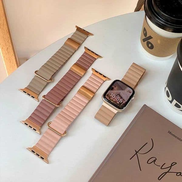 Luxury Leather Band For Watch tra 10 9 8 7 6 5 4 Wan Magnetism Bracelet Strap For iWatch 38mm 40mm 45mm 42mm 46mm 49mmJ260522