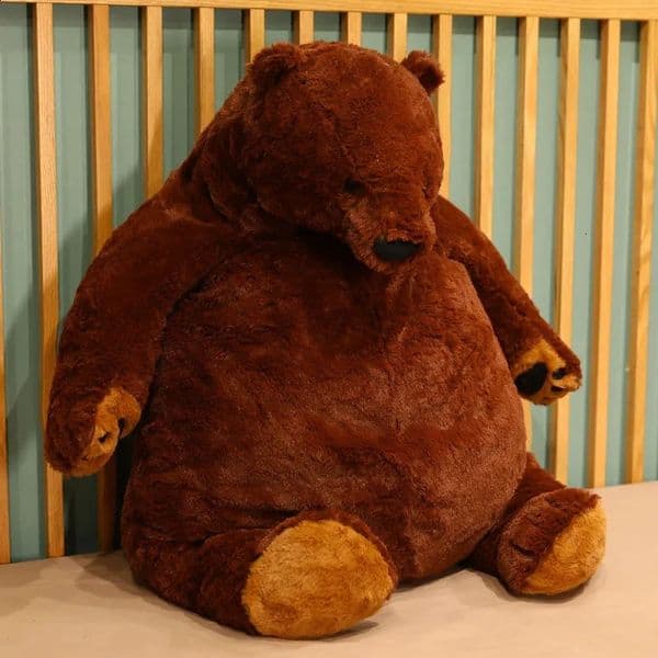 2025 new Keylid 40cm100cm Simulated Brown Bear Giant Plush Teddy Toy Stuffed Animal Soft Cushion Birthday Gift 240 Designer 2c494