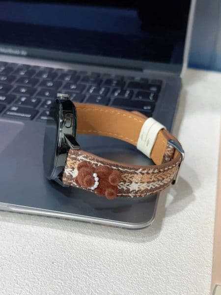 Advanced 20mm leather loop band Correa For Galaxy Watch 7 FE 5 Pro 4 6 classic 44mm 40mm Cute StrapJ260522
