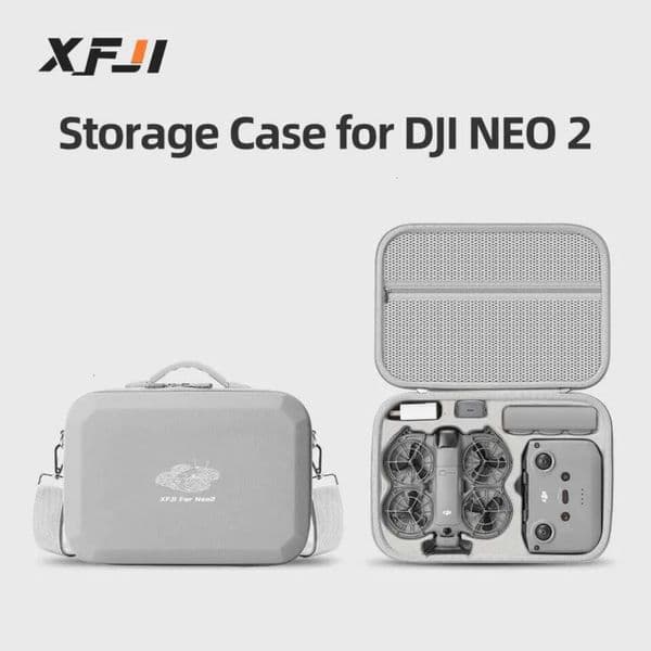 Luxury Designer Decor XFJI Carrying Case For DJI NEO 2 Combo Storage Drone Accessories Hard Shell Travel Box room PU Leather Splash-Proof Sh 11 16