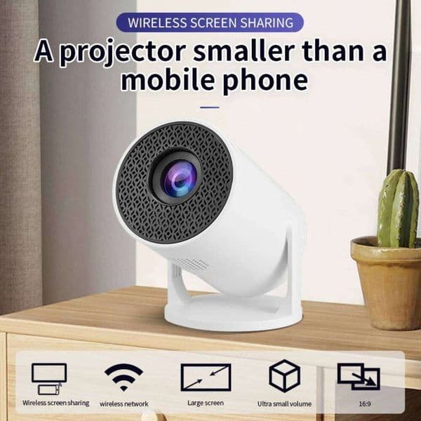 The 2026 new HY300 mini WiFi projector, with its high-definition picture quality, creates an immersive home theater experience 26L0522
