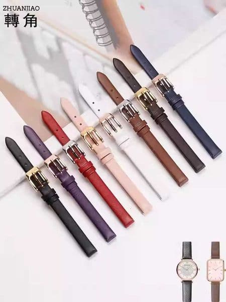 tra thin soft top-layer calf skin watchband genuine leather waterproof cfortable to wear 6-24mm watchstrap watch accessoriesJ260522