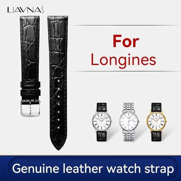 Leather Watch Strap Genuine for Longines Accessories Watchbands Buckle Wrist b3 18 20 mmJ260522