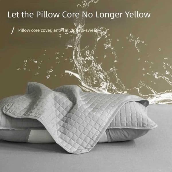 Pillow Case Cotton Cover Isolation layer Head oil Case Protector Anti Mite Sweatproof core protection householdL260522