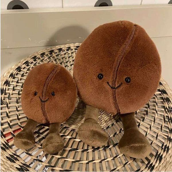 Fashion Cute Bean Doll Stuffed Anime Coffee Food Plush Toy Cartoon Soft Plushies Home Table Decorations J260522