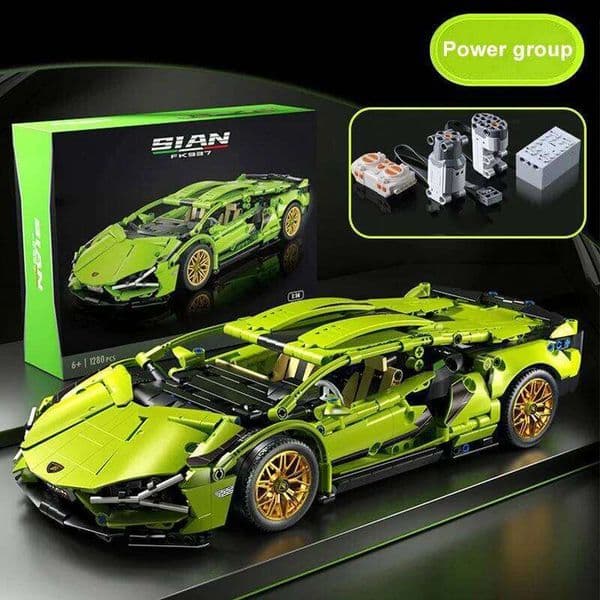 Technical Super Speed Sports Car Building Block Model Remote Control Vehicle Assemble Brick Desk Decor Toys for Kid Adult Gift 26Y0522