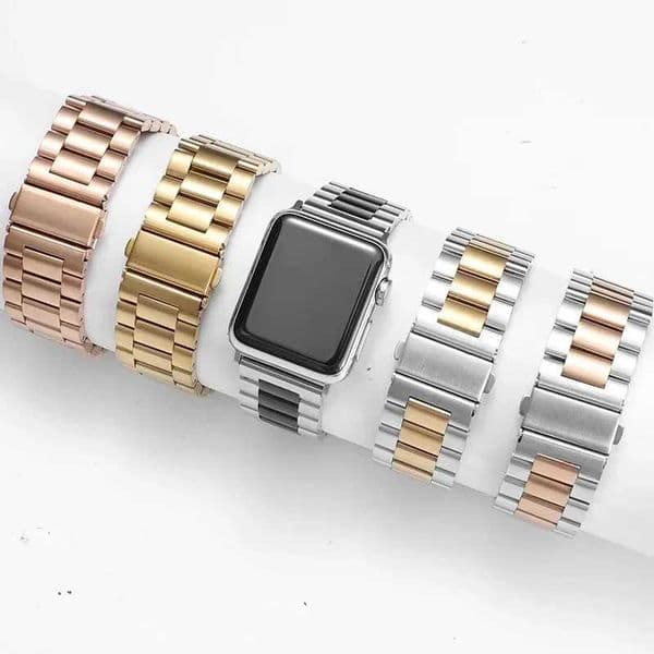 stainless steel strap for watch band 38/42mm 41mm 40/44mm 45mm 49mm series 9 8 7 6 SE tra 54321 on iwatch metal bracelet J260522