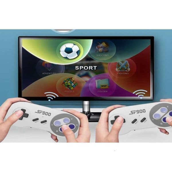 SF HD Wireless TV Game Console Bit Dual Player G HDMI Retro Nostalgic