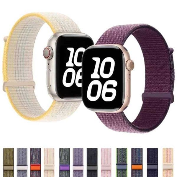 Nylon Loop Strap For Watch B0 9 8 7 46mm 45mm 42mm 41mm tra 2 49mm Braided Bracelet iWatch 6 5 4 SE 44mm 40mm Belt J260522