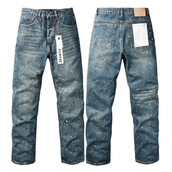 Correct version 1:1 high quality Mens purple jean jeans Trousers Man jean Designer Jean Men Pants High Quality Straight Retro Streetwear Casual Sweatpan