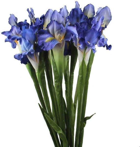 6pc Artificial Iris Flowers Real Touch Silk Flowers for Wedding Party Bouquets Home Decor L260522