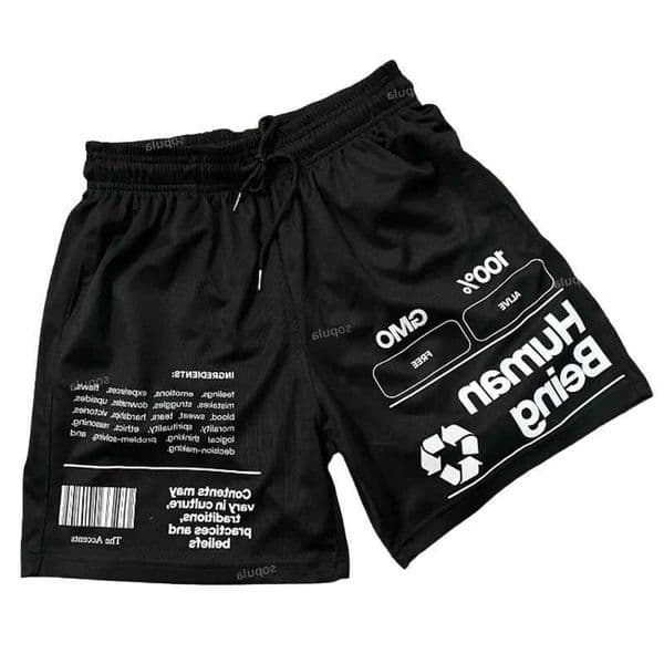 Vintage Daily Graphic Casual Street Shorts Breathable Basketball Men Shorts Loose Training Fitness Gym Fashion Quick-dry Shorts Z260522