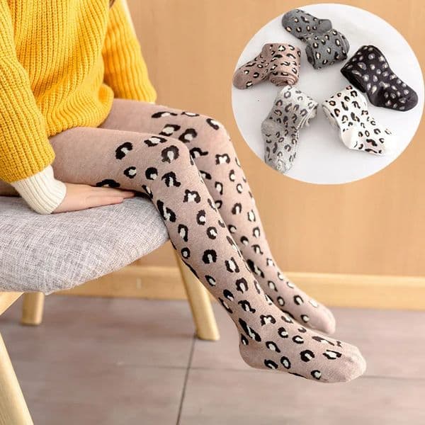 Leopard Print kids Tights For Girls 2024 Autumn Winter Children Pantyhose Cotton Girls Stockings Toddler Tights Baby 3-12260514