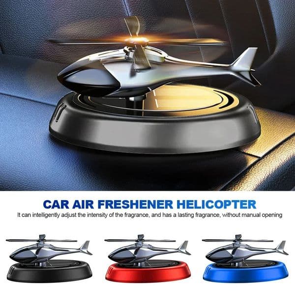 Solar Car Fragrance Helicopter Car Air Freshener ornaments Decor Interior Decoration Solar Rotating Aroma Diffuser for Office 260520