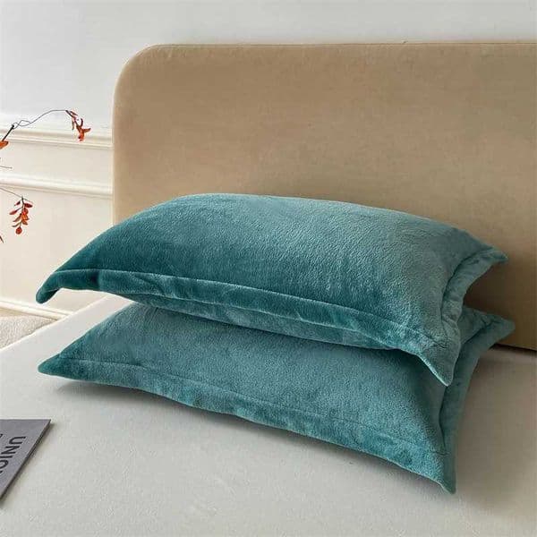 Pillow Case Solid Color s Cover Velvet slip funda almohada 48x74cm case Rectangle Cushion Cover 2pcs Warm CasesL260522