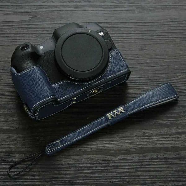 For Canon EOS R8 Anti-lost Hand Strap for EOS RP Accessories Half Bottom Case Camera PU Leather Base Mount Protective Cover Z260522