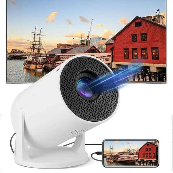 HY300 projector: 290ANSI lumens, WiFi6, BT 5.4, dual band home outdoor cinema 26L0522