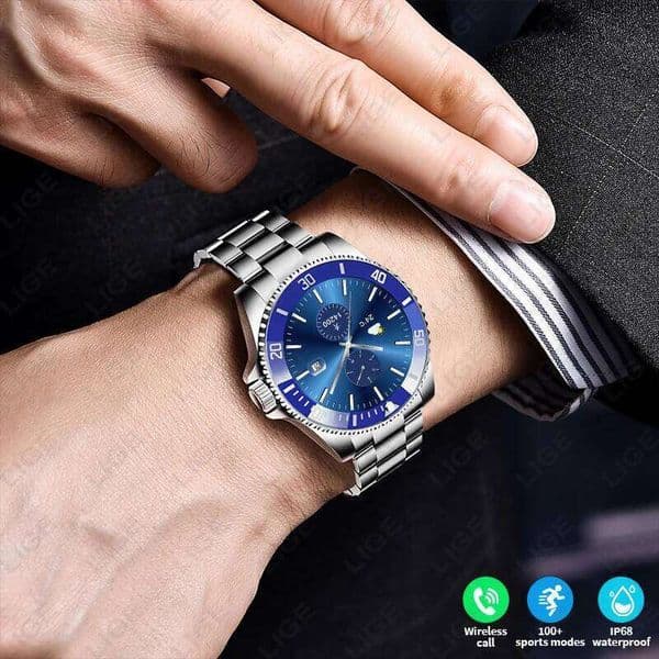 2026 New Watches 1.27 inch 360*360 pixel Smartwatch Bluetooth Calling Blood Pressure Monitoring Voice Assistant Smart Band