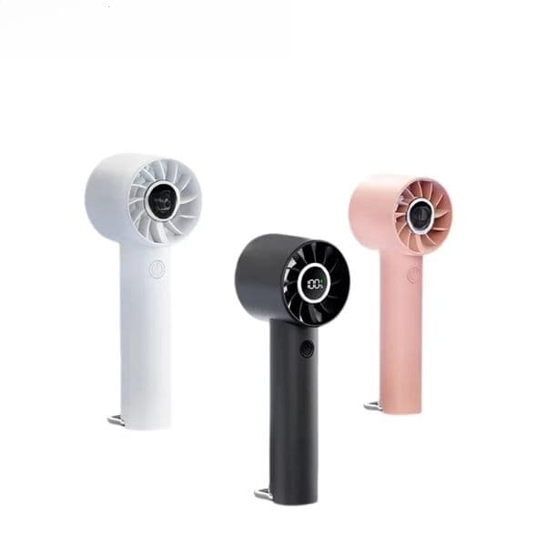 Portable Mini Fan, 3 Speed Handhd Fans With Power Display Flashlight, USB Rechargeable Battery, Lightweight Personal Cooling For Women Men Indoor Outdoor