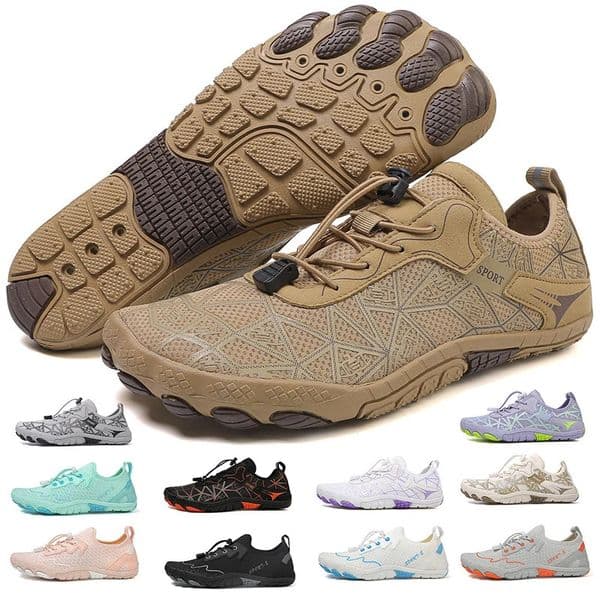 Barefoot Wading Shoes Men Women Mesh Quick-Drying Beach Shoes Outdoor Non-Slip Swimming Shoes Unisex Water Sports Shoes 260522