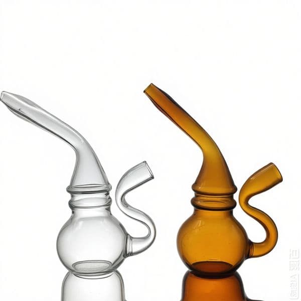 Colorful Mini Glass Gourd Hookah Water Tobacco Bong Pipe 3.5Inch Smoking Straw Recycler Bongs Bubbler for Cigarette filter Rolling pipe