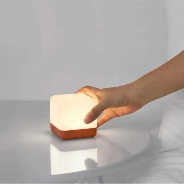 Room Led Night Light Flip timer Table Desk Led Lamp Soild Color Bedside Cube Sleep Night Light M260522