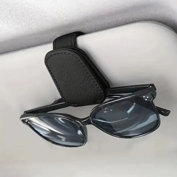 1Pcs Sunglasses Holder Is Suitable for Car Sunshades Magnetic Leather Sunglasses Clip and Ticket Clip Car Sunshade Accessories 260522