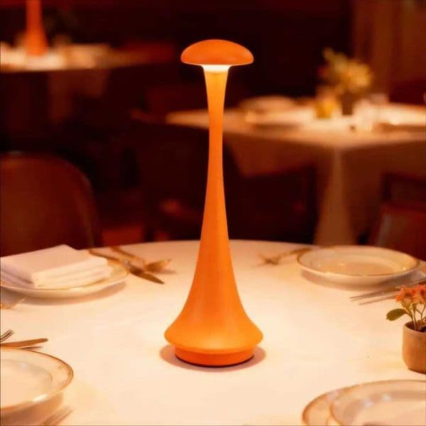 Wireless Lamp Mushroom Rechargeable Night Light Table Lamp Type-C Touch Desk Lamp for Hotel Bedroom Atmosphere Lighting M260522