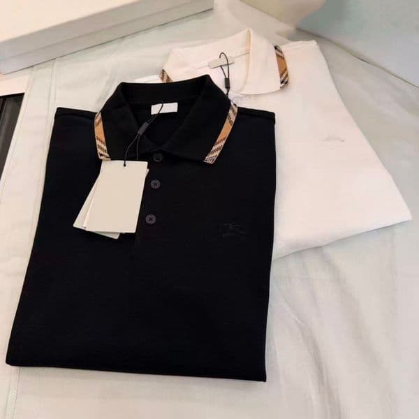 High quality designer men's T-shirt polo shirt cotton short sleeved casual versatile plaid collar top street fashion business polo shirt