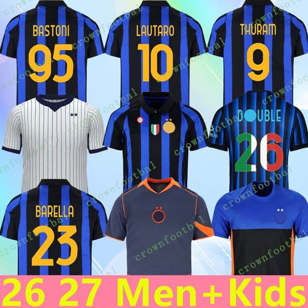 INtErS Milanes 2025 2026 2027 Maglia LAUTARO fianl Soccer Jerseys BARELLA BASTONI THURAM P.ESPOSITO AKANJI DIMARCO Football Shirts 25 26 27 Rossi Special Men Kids kit