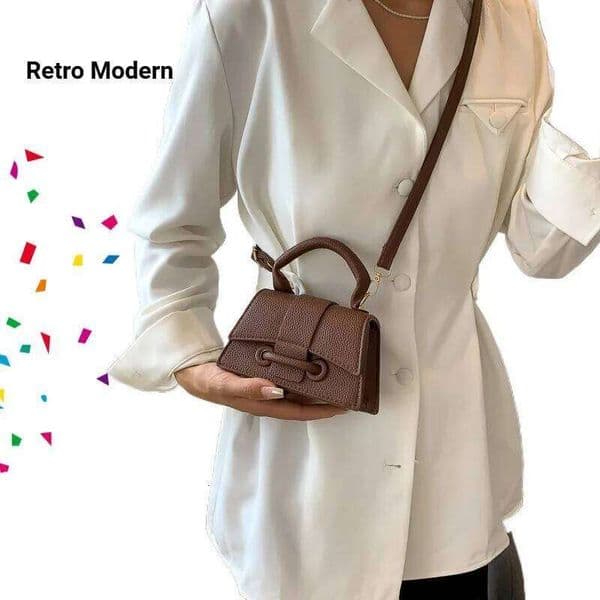 Fashionable, compact exquisite handbag, candy colored texture, crossbody bag, versatile and niche mini wallet