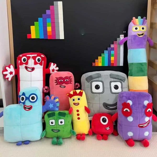 New Cartoon number Plush Doll Toy Educational Stuffed Movie TV number Toys Kids Gift early childhood education doll L260522