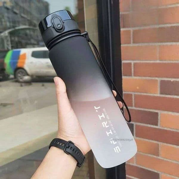 500ml/650ml/1000ml Sports Water Bottle Leak Proof Colorful Plastic Cup Drinking for Outdoor Travel Portable Gym Fitness Jugs 26W0523