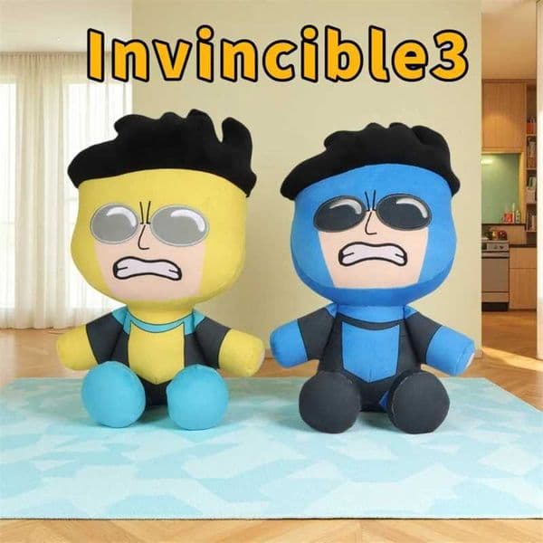 New Invincible Season 3 Mark Grayson Thragg Plush Toys Anime Figure 25cm Cute Invincible Mark Grayson Doll Custom Toys Kids Gift L260522