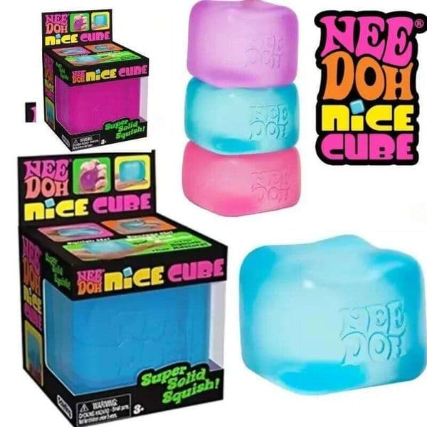 2026 New Schylling NeeDoh Nice Cube, Sensory Anti-Stress Blocks, Squishy Pressure Relief Jigsaw Toy, Perfect Souvenir for Kids 26L0523