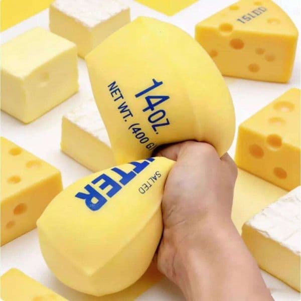Butter Stick Milk Strip Squishy Slow Rebound Soft Squeeze Stress Relief Toy 26Y0523