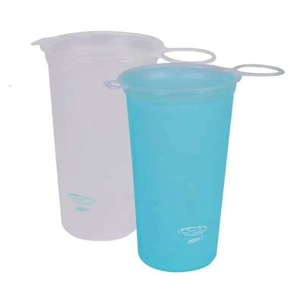 200ml Hiking Water Bottle Portable Soft Folding Drink Large Mouth Reusable Outdoor Drinking Cup for Running Backpacking 26W0523