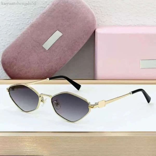 lunette miumous sunglasses Designer women polygon sun glasses men luxury shades Metal frame outdoor fashion photography glasses classic sunglasses f27 127